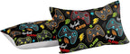 Gaming Comforter for Boys Teen,Game Contoller Bedding Set for Boys Kids,Down Alternative Comforter for All Season,Gamer Home Decor for Boys Comforter Set (Comforter-Game25, Queen)