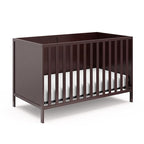 Graco Theo 3-in-1 Convertible Crib (Espresso) - GREENGUARD Gold Certified, Converts to Toddler Bed & Daybed, Fits Standard Full-Size Crib Mattress, 4 Adjustable Mattress Heights