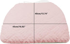 Plush Chair Cushion, Oval Chair Cushion Pad,Ultra Soft Nonslip Seat Pad,Comfortable Chair Cushion Cover,2PCS Memory Foam Chair Seat Cushion for Home Office Kitchen Dining Chairs Hot Pink