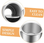 SECFOU 5-Piece Removable Bottom Round Cake Pan Set 2-Inch Aluminum Alloy Molds for Baking Non-Stick Metal Cake Pans for Cheese and Dessert for Home Bakers