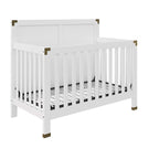 Baby Relax Miles 5-in-1 Convertible Crib, Nursery Furniture, Classic White