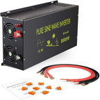WZRELB 8000W 36V 120V Pure Sine Wave Power Inverter with 2 AC Outlets,Bipolar High-Frequency Inverter