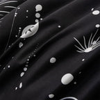 Holawakaka Stars Moon Constellation Print Comforter Set Queen Size Girls Boys Witchy Astrology Zodiac Celestial Bedding Set (Navy Blue, Queen)