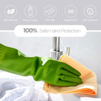 Dishwashing gloves 2 Pairs for kitchen,Rubber cleaning gloves,Long dish gloves reuseable.