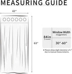 Easy-Going Blackout Curtains for Bedroom, Solid Thermal Insulated Grommet and Noise Reduction Window Drapes, Room Darkening Curtains for Living Room, 2 Panels(42x63 in, Beige)