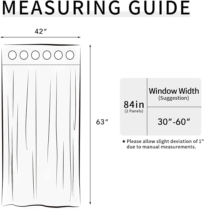 Easy-Going Blackout Curtains for Bedroom, Solid Thermal Insulated Grommet and Noise Reduction Window Drapes, Room Darkening Curtains for Living Room, 2 Panels(42x63 in, Coffee)