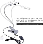 ZJchao Clip on Light, Makeup LED Lights USB Cosmetic Lamp Eyebrow Lip Beauty Salon Desktop Led Lights with Clip Reading Desk Light Book Light for Desk Bed Headboard Makeup