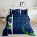 Feelyou Kids Golf Comforter Set King Size Ball Sports Bedding Set for Boys Girls Teens Bedroom Decor Golf Ball Lover Comforter Women Men Ball Games Duvet Set with 2 Pillow Case