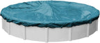 Robelle 18 ft Extra Heavy Duty Blue Winter Pool Cover for Above Ground Pools, 4 ft Overlap (22 ft Cover Size), Solid 10 x 10 Scrim, 2.91 oz/yd2, 12-Year Warranty, Style: 5818-4-ROB