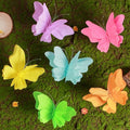 SUNBEAUTY 6Pcs Hanging Butterflies, Large Butterfly Decorations, 3D Paper Decoration, Pink Green Blue Orange for Baby Shower Decor Girls, Women, Paper Flowers for Wall