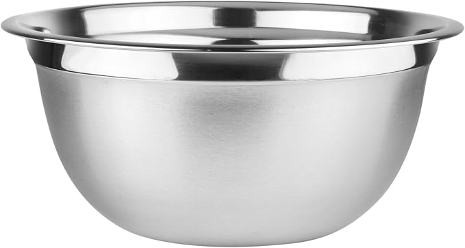 YBM HOME Heavy Duty Professional Stainless Steel Mixing Bowl – Commercial Grade Deep Prep & Serving Bowl for Baking, Cooking, Dough Mixing & Food Prep, Dishwasher Safe, 3 Quarts