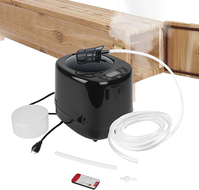 Wood Bending Steam Generator –1350W Electric Wood Steamer Kit with 9-Stage Power, 10m Remote, Triple Safety – Steam Box for Wood Projects & Curved Designs -Steam Box Plan/Accessories