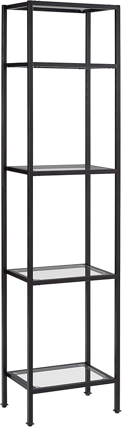 Crosley Furniture Aimee Narrow Etagere Bookcase, Oil-Rubbed Bronze