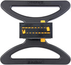 Melnor 65003-AMZ Mini Oscillating Sprinkler with Product Adapter Watering Set, On Base, Black, Yellow