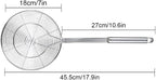 Spider Strainer Skimmer, Swify Stainless Steel Asian Strainer Ladle Frying Spoon with Handle for Kitchen Deep Fryer, Pasta, Spaghetti, Noodle, 7 Inch