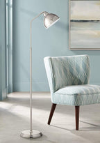 OttLite Covington Floor Lamp - Brushed Nickel, Adjustable Modern & Contemporary LED Light