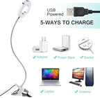 JimKing Ring Light, Tattoo Light Desk Lamp, LED Book Light with Clip, USB Bed Lamp for Live Show, Reading, Tattoo, Make Up, Manicure