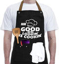 Gifts for Dad from Daughter Son, Father's Day Gifts - Birthday, Thanksgiving Gift for Dad, Manly Gift for Friends - Funny Birthday Presents for Him, Brother, Funny Cooking Apron with Pockets
