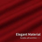 Easy-Going Blackout Curtains for Bedroom, Solid Thermal Insulated Grommet and Noise Reduction Window Drapes, Room Darkening Curtains for Living Room, 2 Panels (42x95 in, Christmas Red)