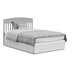 Graco Benton 5-in-1 Convertible Crib with Drawer (Pebble Gray) -Converts from Baby Crib to Toddler Bed, Daybed and Full-Size Bed,Fits Standard Full-Size Crib Mattress, Adjustable Mattress Support Base
