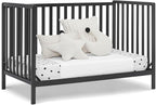 Delta Children Heartland 4-in-1 Convertible Crib, Black