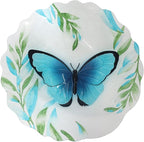 Briarwood Lane Glass Blue Butterfly Bird Bath