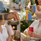 4 in 1 Universal Can Cooler - White, Can Holder Insulated, Beer Bottle Cooler, Universal Holder for All Drink Sizes, Stainless Steel Insulated Tumbler, Tailgating Accessories