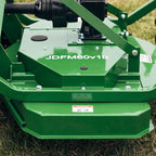 Titan Attachments 3 Point PTO Finish Mower, 60" Cutting Width, Category 1 Hitch, Rear Discharge, Requires 25-40 HP Tractor, Low-Noise Cast Iron Gearbox, Green Finish
