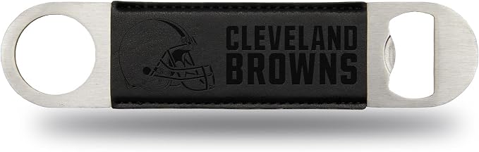Rico Industries NFL Laser Engraved Bar Blade Faux Leather Laser Engraved Bar Blade - Great Beverage Accessory for Game Day
