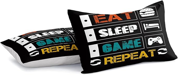 Gaming Comforter for Boys Teen,Game Contoller Bedding Set for Boys Kids,Down Alternative Comforter for All Season,Gamer Home Decor for Boys Comforter Set (Comforter-Game33, Queen)