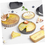 SOLUSTRE 1set Tart Molds for Home Kitchen for Bread Pizza Cakes and Desserts Made of High Grade 2pcs