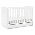 GAP babyGap Graham 4-in-1 Convertible Crib with Storage Drawer - Greenguard Gold Certified, Bianca White
