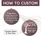 Personalized Sympathy Wind Chimes, Personalized Wind Chimes for Loss of Loved One, Commemorative Sympathy Gifts for Funerals, in Memory of Dad/Mom/Husband/Wife, Ship from US