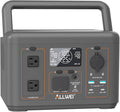 ALLWEI 512Wh Portable Power Station, 500W(Peak 1000W) LiFePO4 Battery, Solar Generator Fast Charge, UPS Mode, Pure Sine Wave 110V AC Outlets, Battery Generator for CPAP Outdoor RV Camping Power Outage