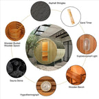 ZONEMEL Outdoor Barrel Sauna Room, Canadian Red Cedar Wood Steam Sauna with 4.5KW ETL TOULE Heater, Sauna Stove, Bitumen Roof, Water Bucket, Rocks,195℉, 220V, Light (Cedar, 3-4 Person)