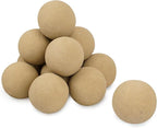 Skyflame 4-inch Ceramic Fireplace Balls, 12PCS Round Beige Fire Pit/Firepalce Insert Accessory for Indoor, Outdoor, Patio and Garden