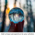 Modaier Clear Crystal Ball 80mm/3.1 inch for Fortune Teller Accessories,Halloween Decor,Magic,Feng Shui,Witchcraft,Scrying,Decorative Ball,Lensball Photography,Quartz Crystal Sphere Prop Glass Orb