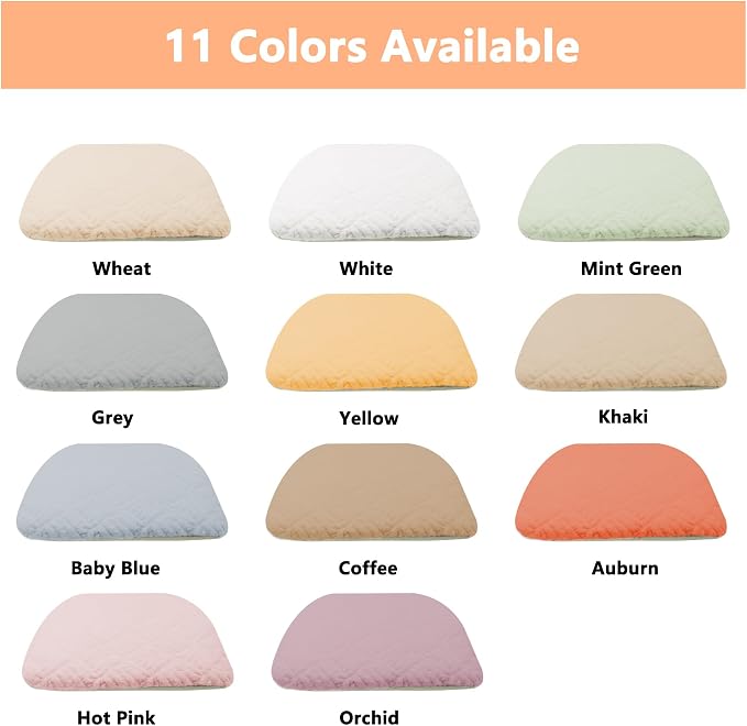 Plush Chair Cushion, Oval Chair Cushion Pad,Ultra Soft Nonslip Seat Pad,Comfortable Chair Cushion Cover,2PCS Memory Foam Chair Seat Cushion for Home Office Kitchen Dining Chairs Grey