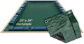 Buffalo Blizzard Supreme 22 ft x 36 ft Rectangular Winter Pool Cover | Green/Black | Closing Inground Swimming Pools | Easy to Install | Heavy Duty, Cold & UV Resistant | Shields from Seasonal Debris