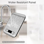 Digital Shipping Scale,Stainless Steel Panel, Accurate Portable Postal Scale for Packages, Small Business,Kitchen, Food, Handmade, Liquids, and Boutique (Silver Black Rechargeable(10kg/1g))