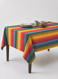 Urban Villa Tablecloth Cotton Tabletop 60x84 (6-8 Seats) Red Stripes