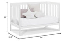 Delta Children Tribeca 4-in-1 Baby Convertible Crib, Bianca White