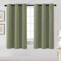 H.VERSAILTEX Blackout Curtains for Bedroom Thermal Insulated Room Darkening Living Room Curtains 63 Inch Long Grommet Privacy Protection Window Curtain Panels/Drapes for Nursery, 2 Panels, Sage