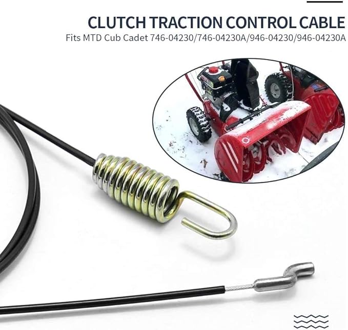 Snowblower Auger Clutch Drive Cable 746-04230 946-04230B for MTD Cub-Cadet Snow Blower Thrower 946-04230 746-04230A 946-04230A