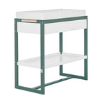 Arlo Changing Table in Jungle Green, Made of Solid New Zealand Pinewood, Non-Toxic Finish, Comes with Water Resistant Mattress Pad & Safety Strap