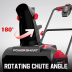 PowerSmart 80V 21-Inch Cordless Single Stage Snow Blower, 6.0Ah Battery&Charger
