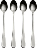 Oneida Flatware Flight, Iced Tea Spoons, Set of 4 | Mirror finish | long handle | dishwasher safe, cutlery set for kitchen and dining, utensil set, kitchen essentials