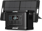 OUPES Exodus 2400 Solar Generator with 100W Panels, LiFePO4 Power Station for Camping, RVs, Home Backup & Off-Grid Adventures