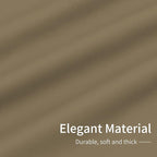 Easy-Going Blackout Curtains for Bedroom, Solid Thermal Insulated Grommet and Noise Reduction Window Drapes, Room Darkening Curtains for Living Room, 2 Panels(42x63 in, Tan)