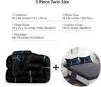5 Pieces Gaming Bedding Set for Boys Gamer Comforter Set Twin Size,Game Controller Comforter for Boys Kids Teen 3D Gamepad Microfiber Bedding Sets 5 Pieces Bed in A Bag Sets-H50022,Twin
